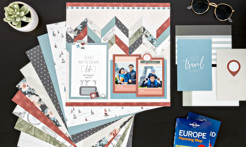 Take Your Journeys to New Heights with this Travel Scrapbook Layout