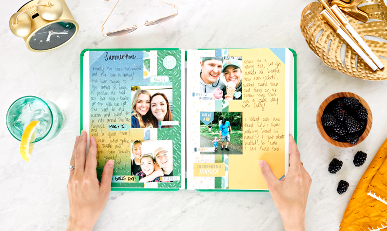 Three Ways to Scrapbook Kit #19 in Your Photo Journal