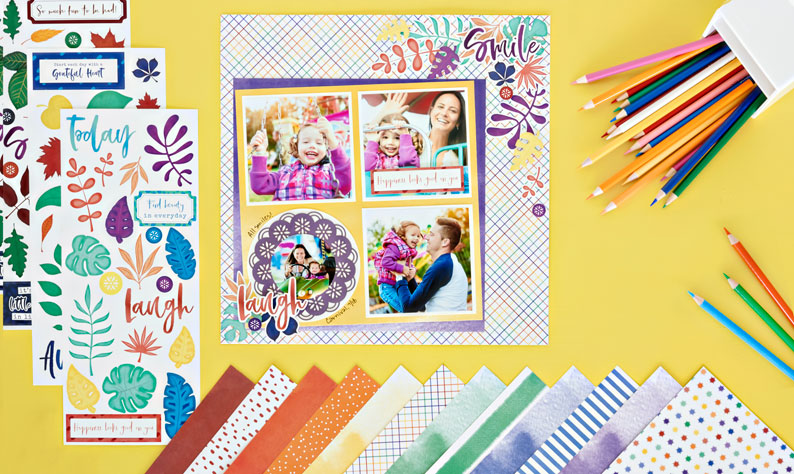 Add Some Cheer to Your Albums with this Vibrant Scrapbook Layout