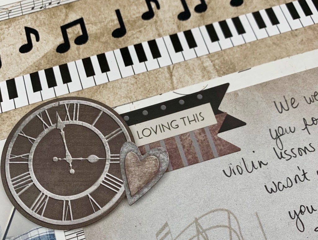Make Melodies with this Simply Symphonic Scrapbook Layout Idea