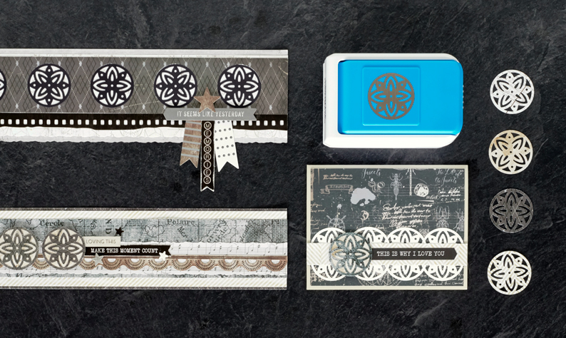 Get Classically Crafty with these Vintage Scrapbook Borders and Card