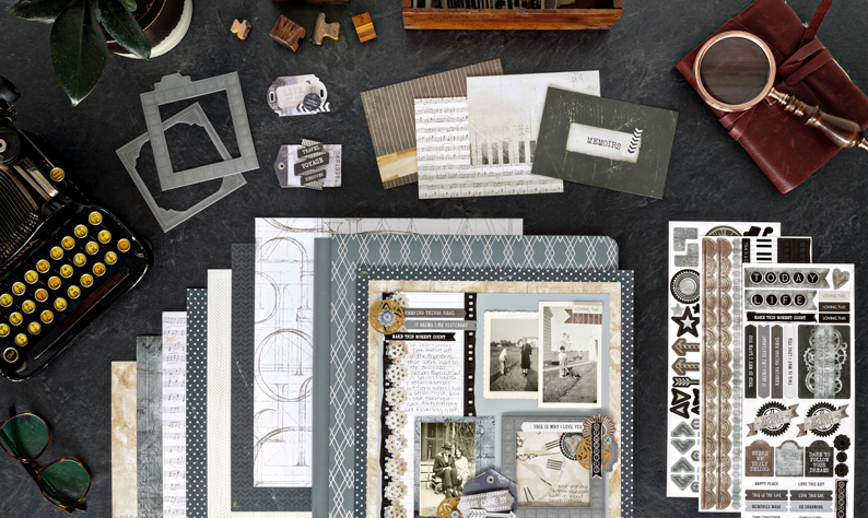 Recount Days Gone By with this Vintage Scrapbook Layout