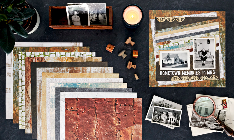 Get Rough Around the Edges with this Rustic Scrapbook Layout