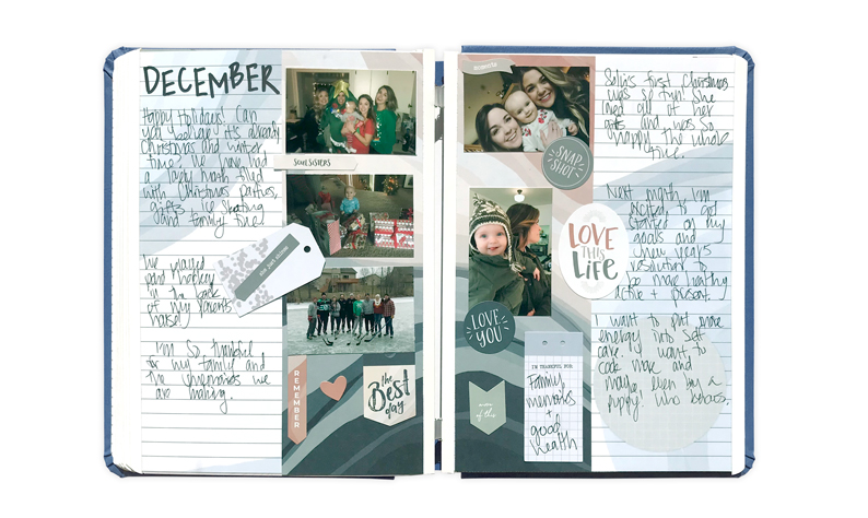 Put Your December Reflection Layout Together with the Latest Scrapbook Page Kit!
