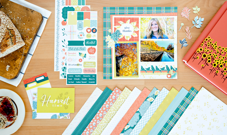Make Your Autumn Amazing with this Fall Scrapbook Spread