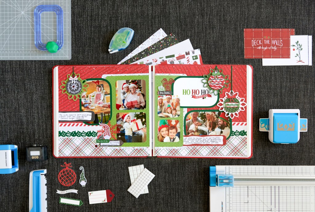 Spread Christmas Cheer with this Christmas Scrapbook Spread