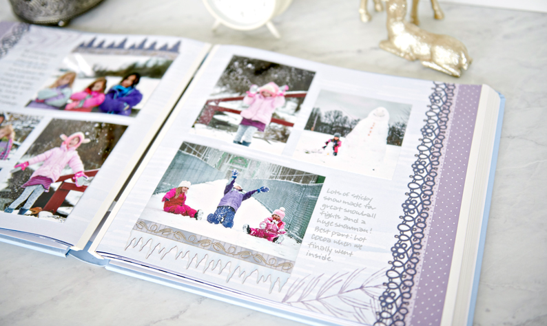 Create Forest-y Fun with Winter Scrapbook Layouts and the Winterberry Fast2Fab™