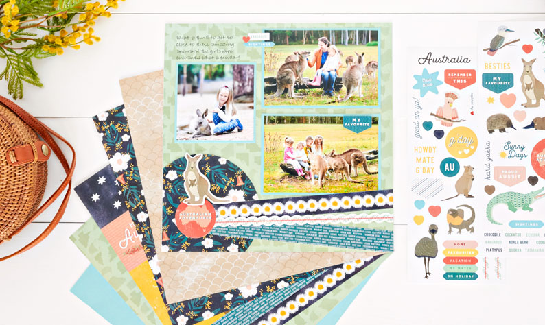 Take a Trip Down Under with this Australian Scrapbook Layout