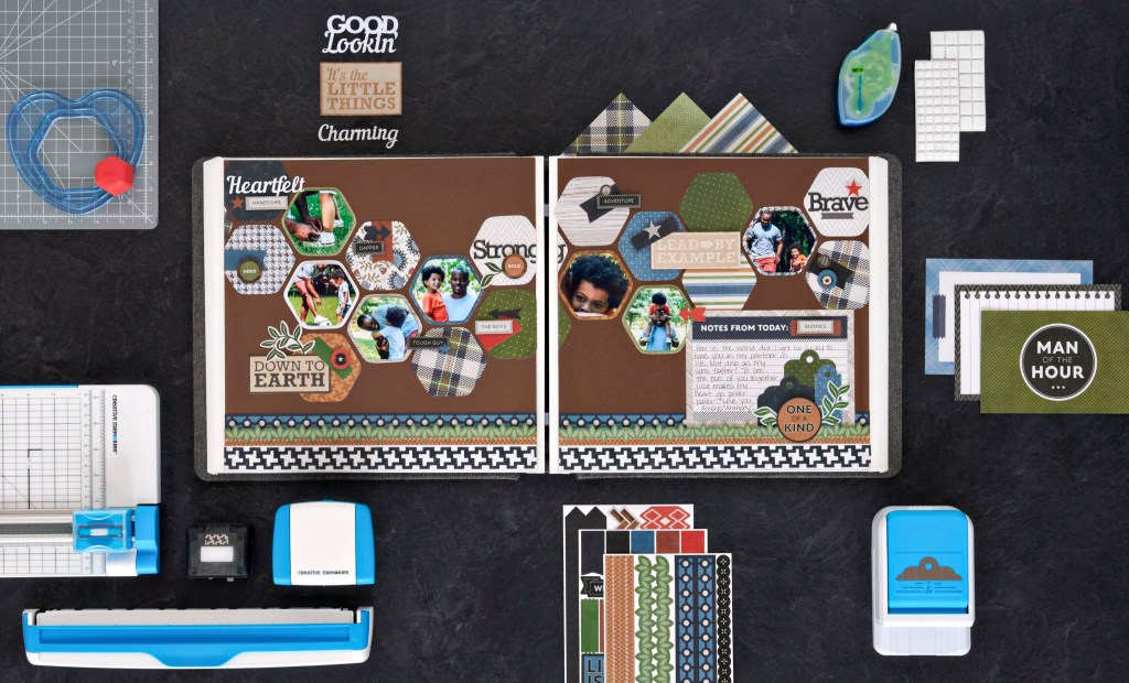 Kick Cliché to the Curb with this Classic Scrapbook Spread