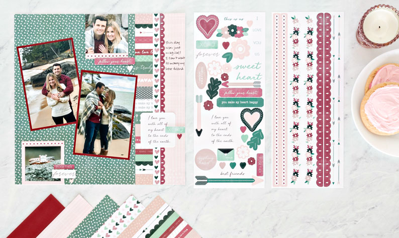 Create from the Heart with This Romantic Scrapbook Layout