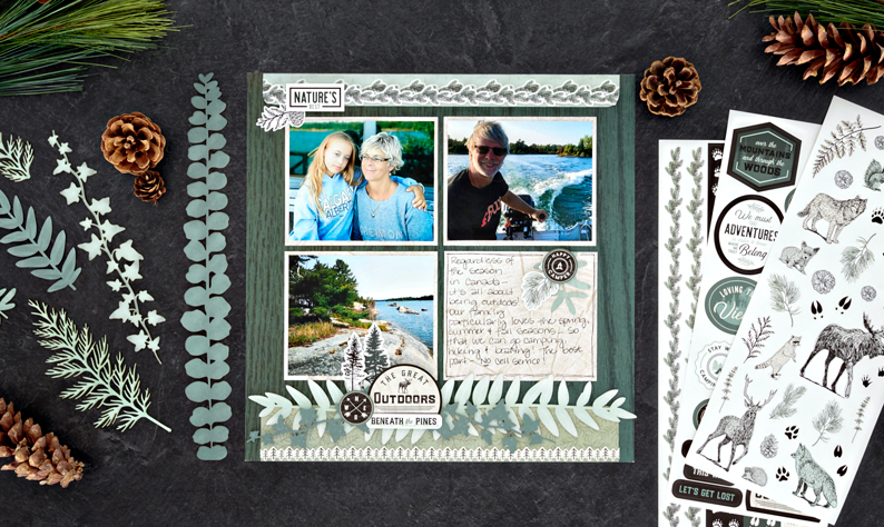 Give Your Photos Room to Roam with this Outdoor Scrapbook Layout