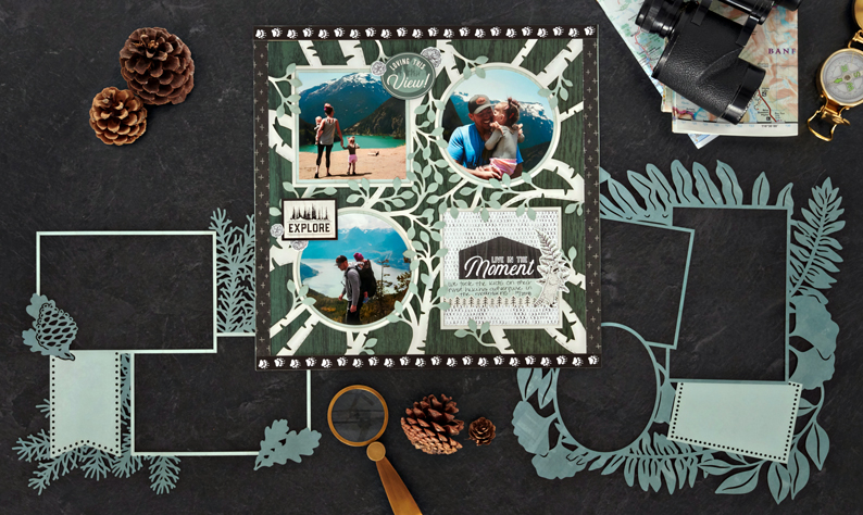 Love the View with this Outdoor Scrapbook Layout