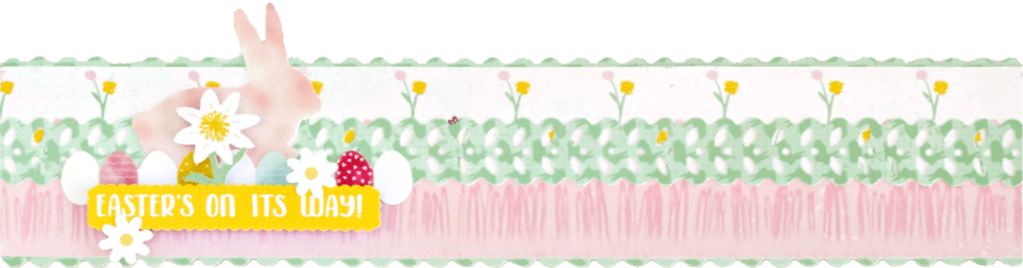 Hop into Action with this Easter Scrapbook Border