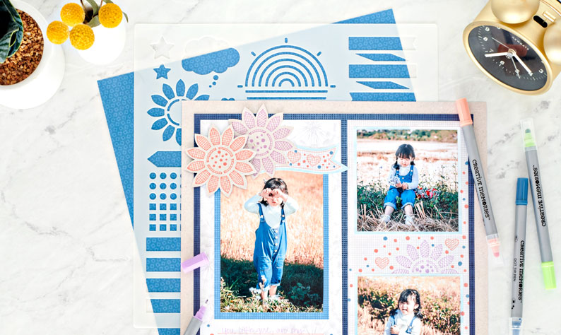 Add Hand-Drawn Art to Your Scrapbook Layouts with the Everyday Journal Template