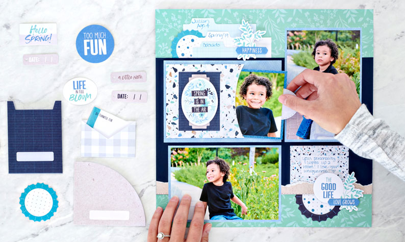 Sow Creativity with this Spring Scrapbook Layout Idea