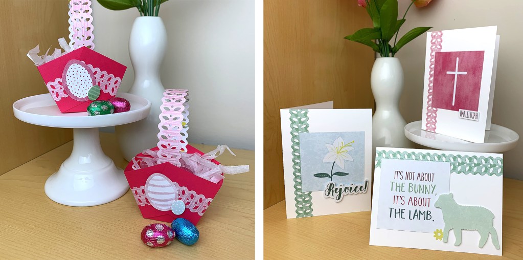 Create Easter Mini-Baskets and DIY Easter Cards with the Easter Blessing Theme Pack