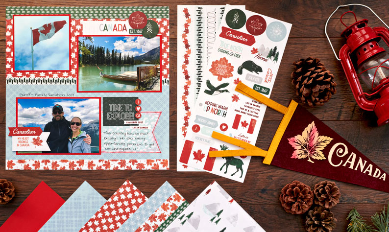 Go Forth to the Great White North With This Canada Scrapbook Layout