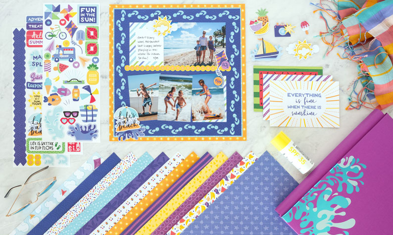 Have Fun in the Sun With This Beach Scrapbook Layout