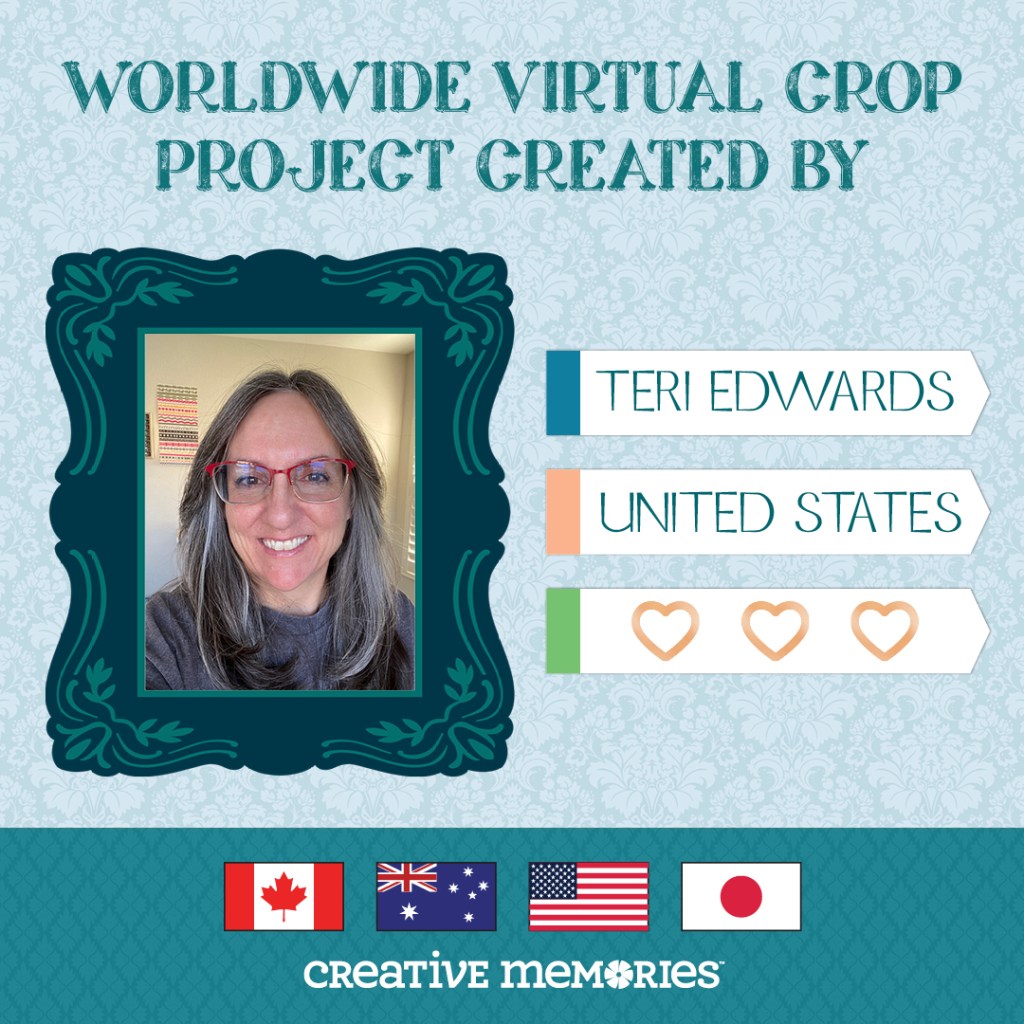 Worldwide Virtual Crop project created by Teri Edwards from the United States.