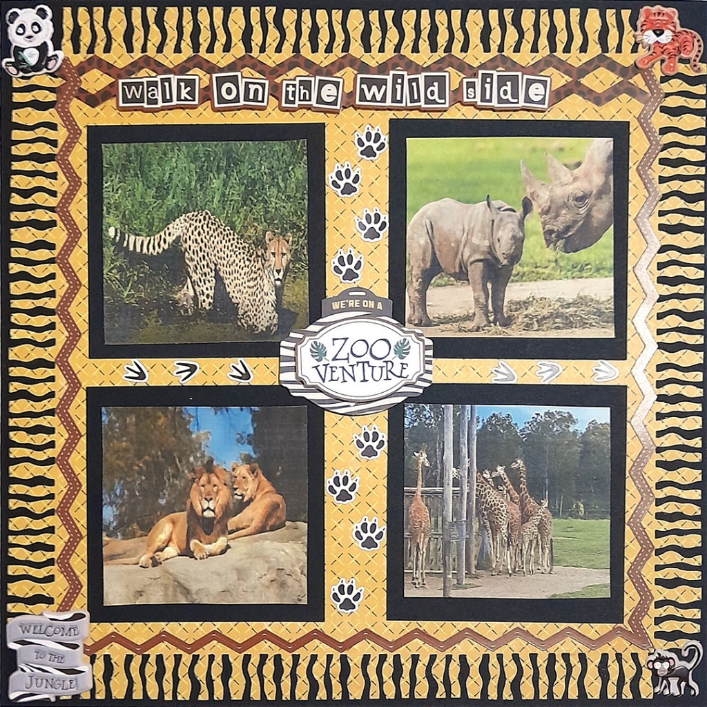 Zoo-themed example layout with