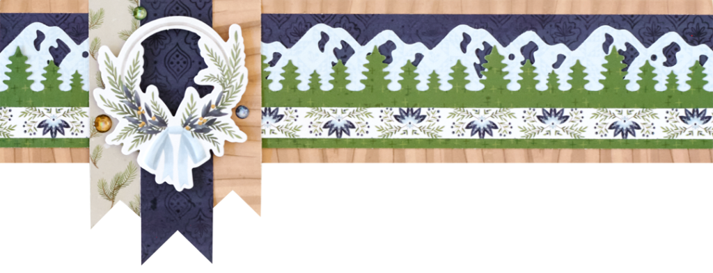 Winter scrapbooking border.