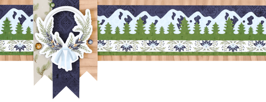 Winter-themed scrapbooking border.