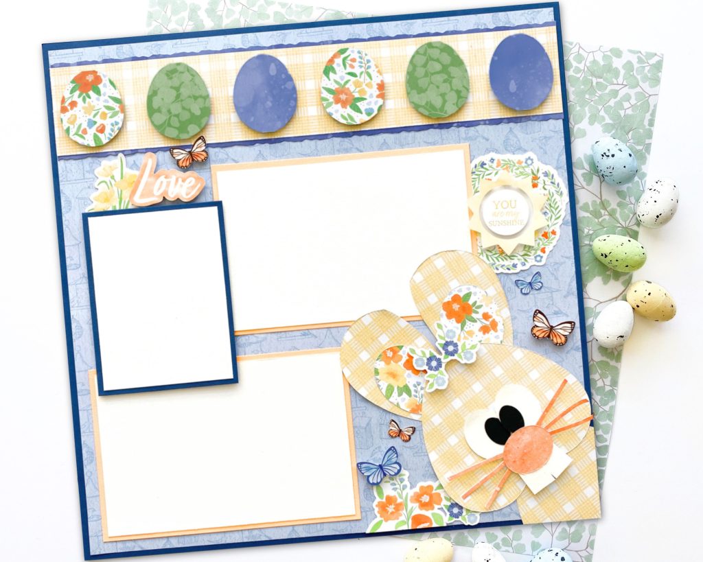 Peep At This Easter Scrapbooking Layout