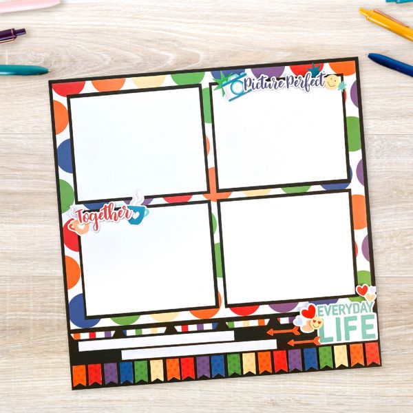 Color Your Life With This Everyday Scrapbook Layout