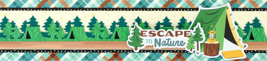 Nature-themed scrapbooking border.