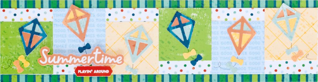 Summer scrapbooking border.