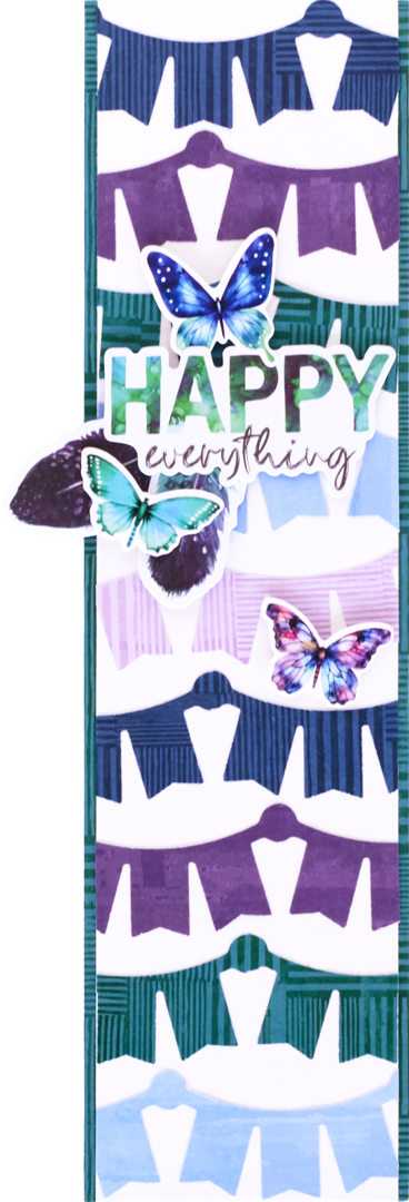 Scrapbook border with flag banners.