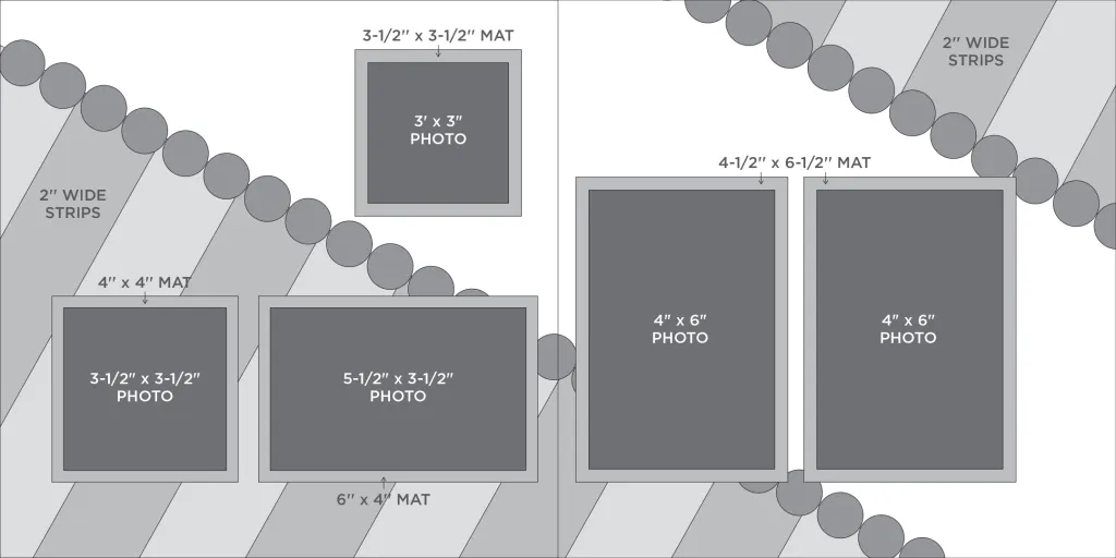 Gray tonal scrapbook sketch.