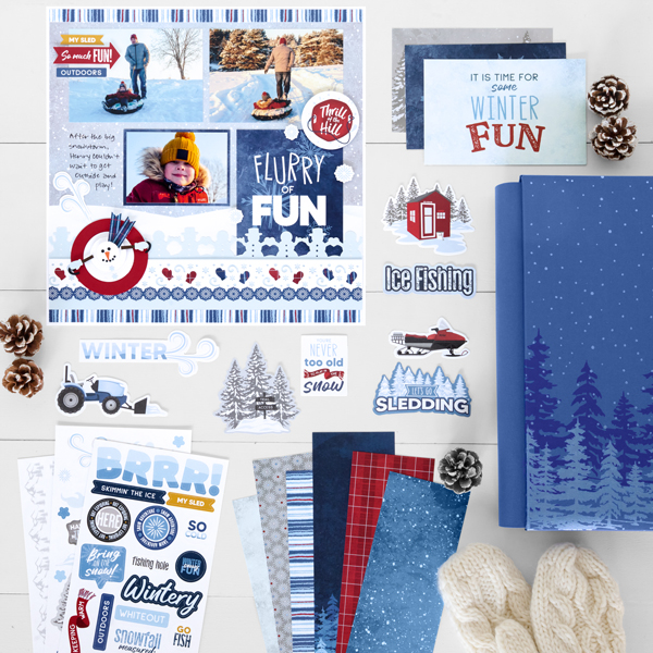 Making This Layout Is Snow Much Fun!
