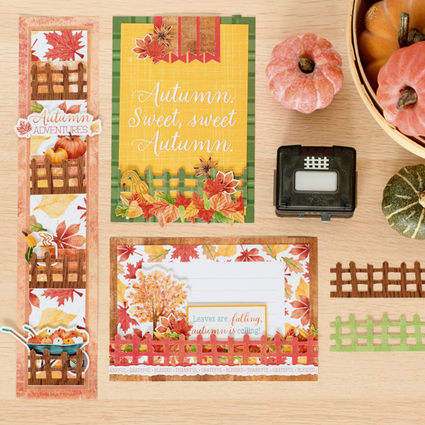 Natural Charm: Rustic Fence BMC Border and Cards