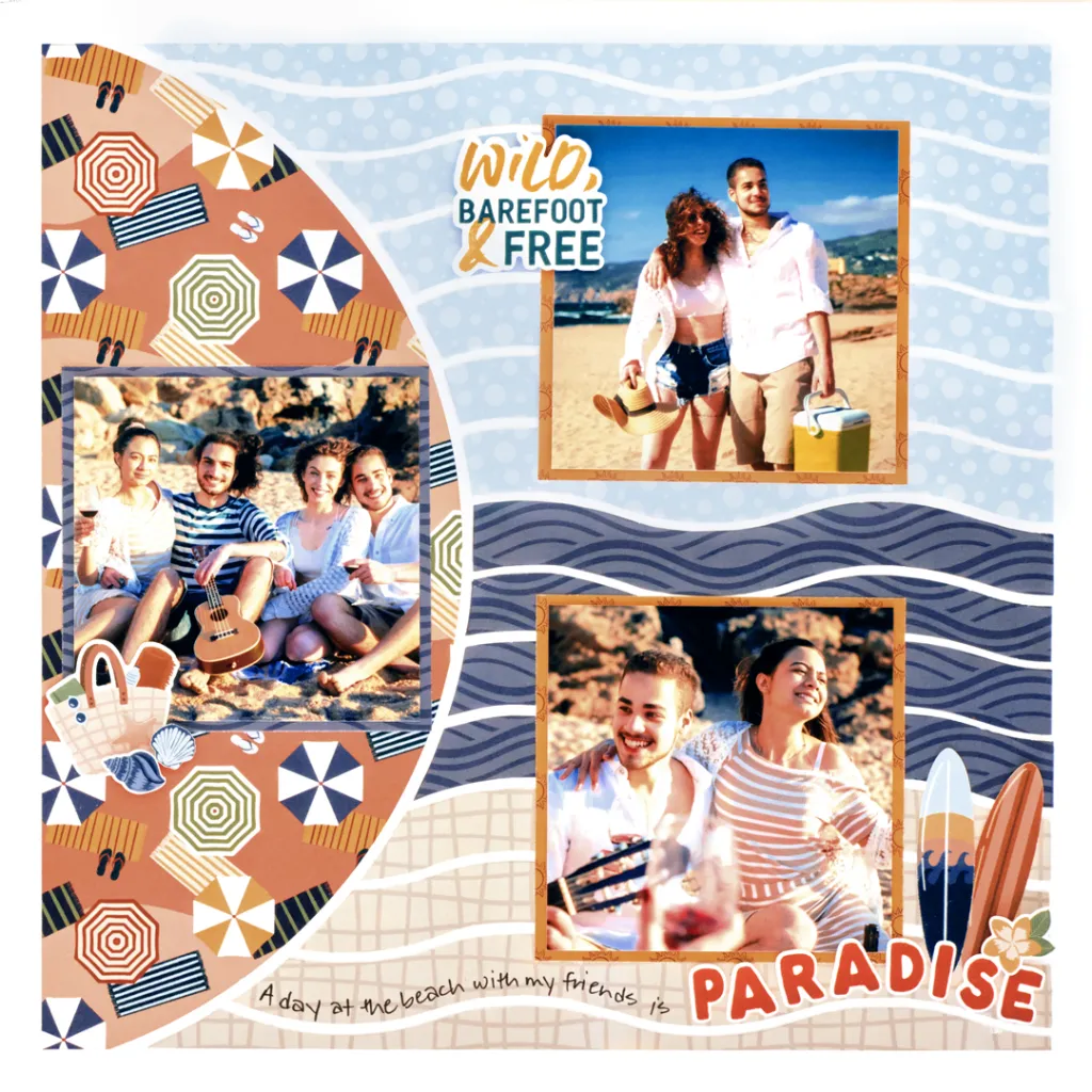 Create a Beachy-Fun Layout with the Beach Scenes Bundle and Recipe Template