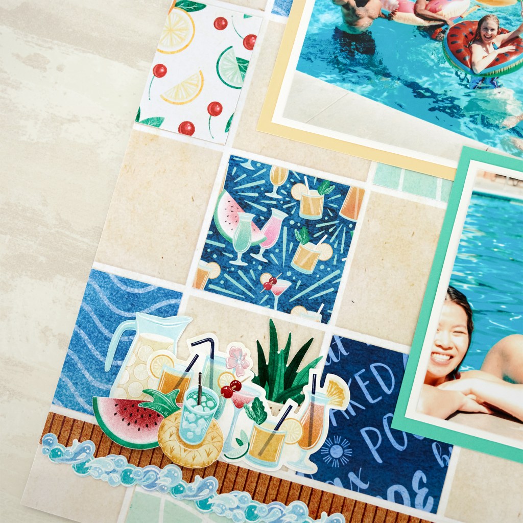 Tile Your Way to a Fun-Filled Summer Scrapbook Page