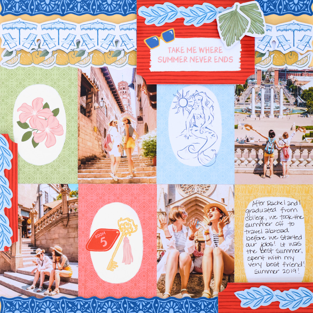 Relax Into Summer Layout by Melissa Ullmann