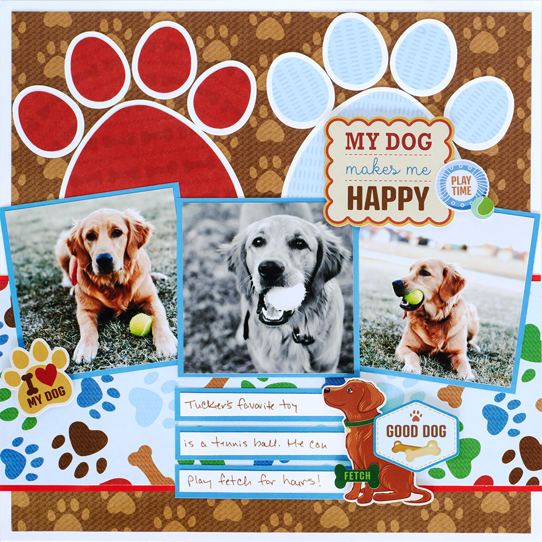 Ruffin’ It layout by Karyn McDermaid‑Rolfe