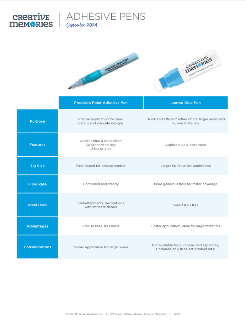 Adhesive Pens