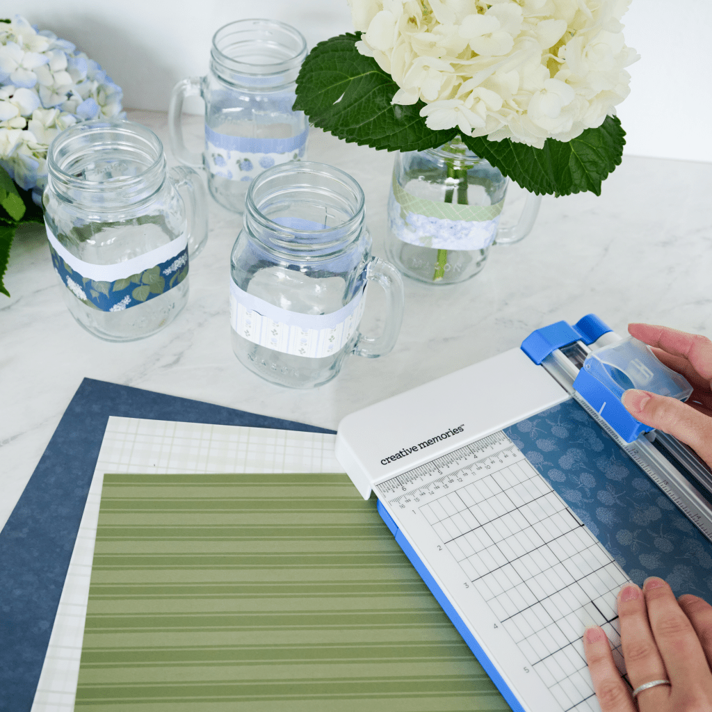 DIY Paper Vase Wrap with the Hydrangea Haven Collection
