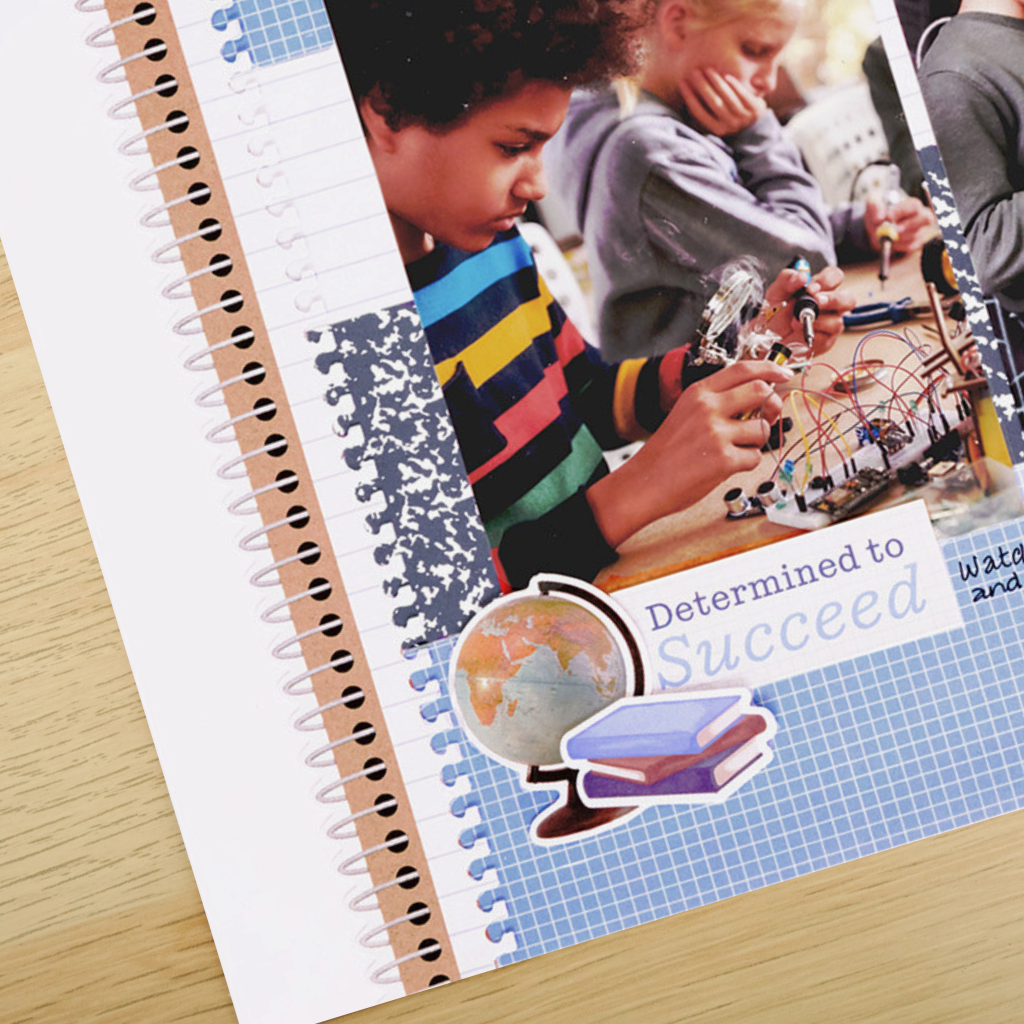 One for the Books: A School Years Layout
