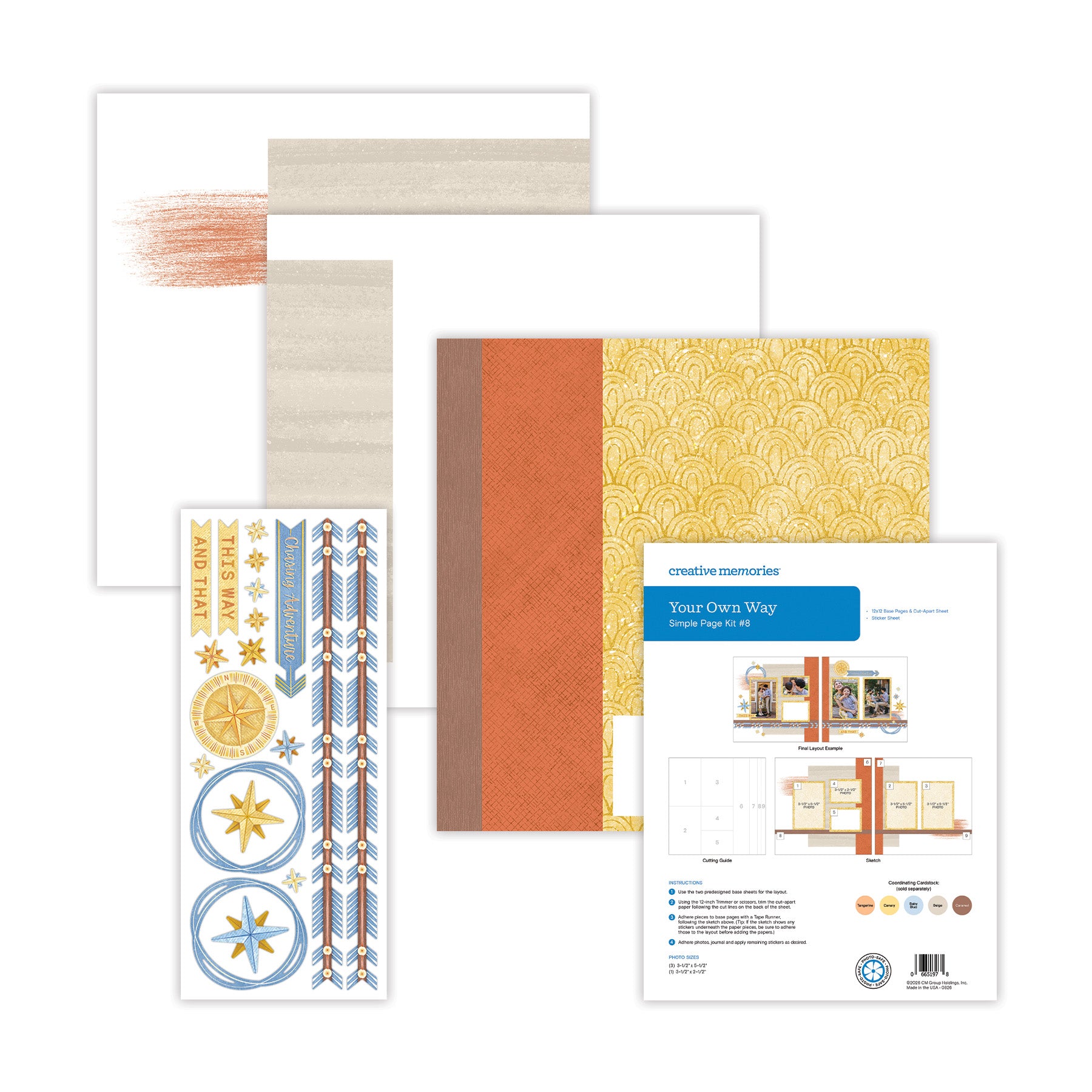 Simple Page Kit #8: Your Own Way – Creative Memories