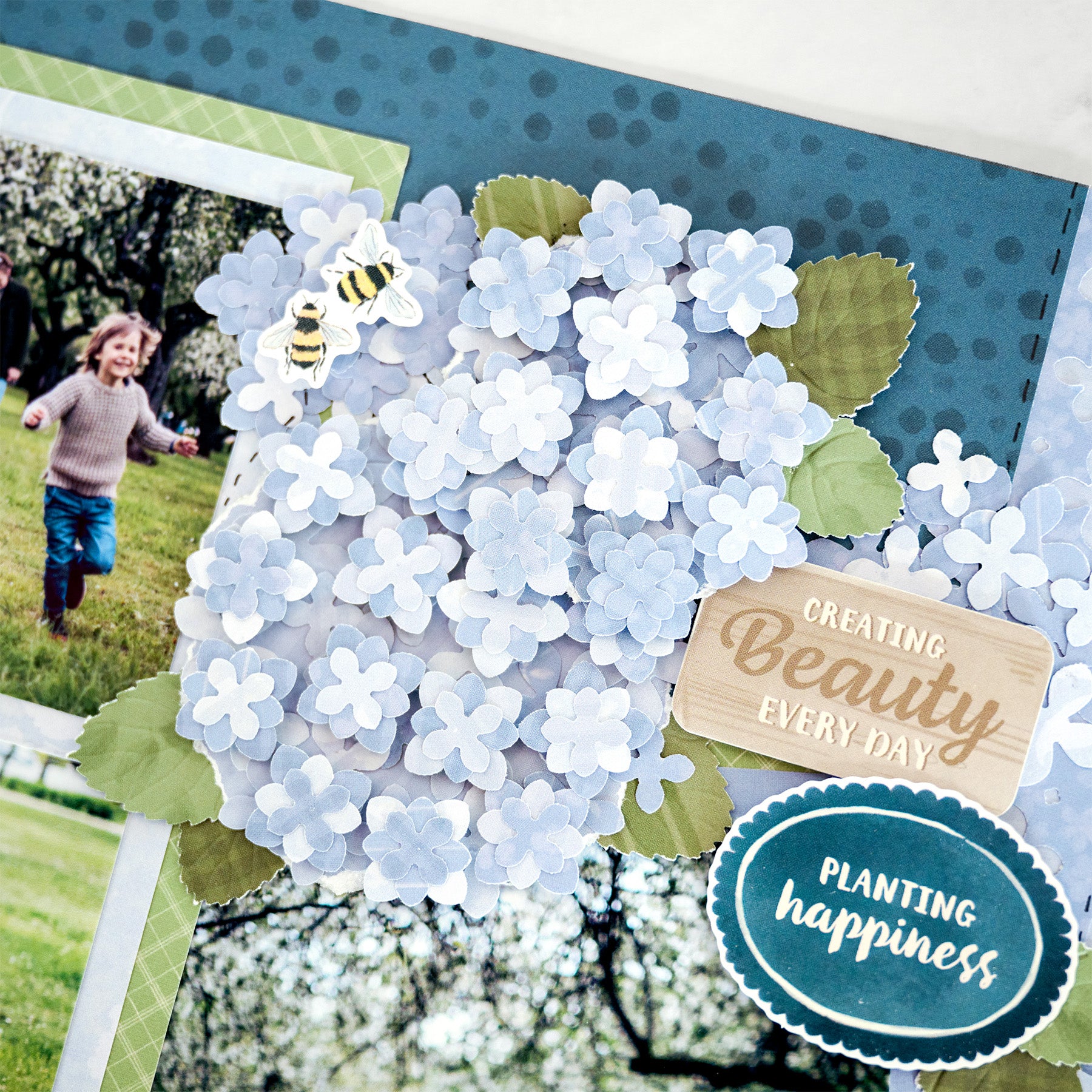 Hydrangea Blossoms Border Maker Cartridge | Creative Memories