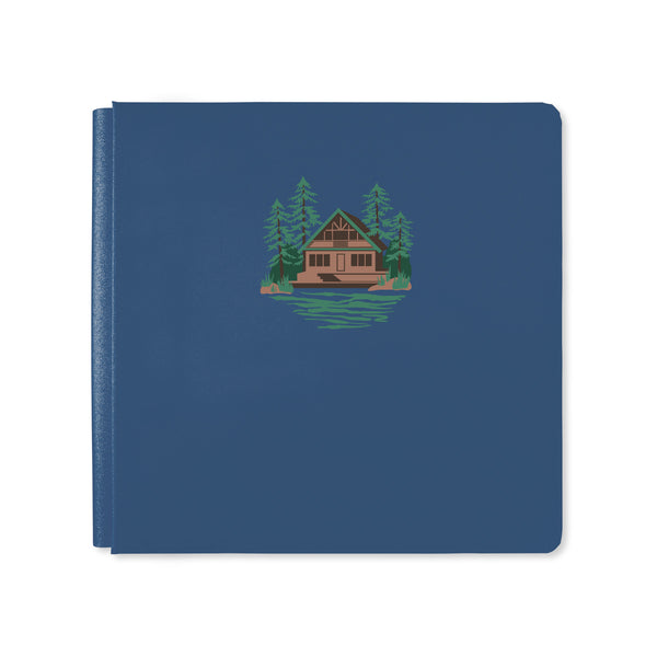 12x12 Lakeside Memories Album Cover - Blue Agate - Creative Memories