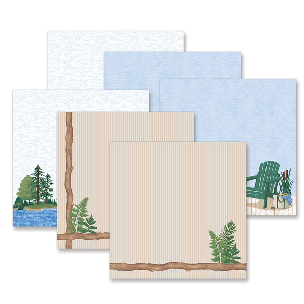 Lakeside Memories Fast2Fab™-Inspired Paper Pack (6/pk) - Creative