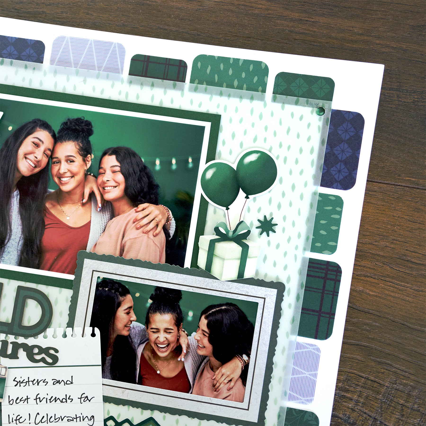Vellum Paper Pack - Dark Green & Navy (5/pk) - Creative Memories