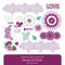 Vivid Melodies 2 Embellishments (20/pk) - Deep Orchid