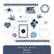 Vivid Melodies 2 Embellishments (20/pk) - Navy