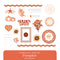 Vivid Melodies 2 Embellishments (20/pk) - Pumpkin