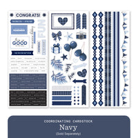 665756 Vivid Melodies 2 Stickers (3/pk) - Navy